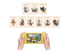 Monster Hunter Rise Amiibo Cards MH Rise NFC Mini Card with Case Compatible with Switch / Switch Lite, 9 Pcs