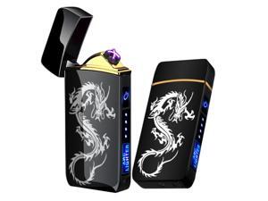 Arc Lighter, Smart Electric Lighter, USB Rechargeable Lighter Windproof Flameless Lighter Lightweight Plasma Lighter for Fire,BBQs,Fireworks ,Candle,Camping - Outdoors Indoors (Black Dragon) Arc Lighter, Smart Electric Lighter, USB Rechargeable Lighter Windproof Flameless Lighter Lightweight Plasma Lighter for Fire,BBQs,Fireworks ,Candle,Camping - Outdoors Indoors (Black Dragon)
