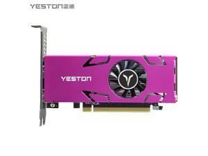 Yeston Radeon RX 550 4GB GDDR5 1183MHz 512processors PCIExpress 3.0 video cards DirectX12 Double slot 4*HDMI compatible Half height graphics card of Desktop