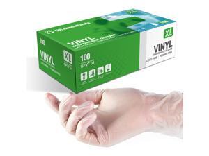 Dr.GreenPanda (XL 100pcs) Clear Vinyl Gloves PVC Disposable Bulk Food Safe Extra Multipurpose Latex&Powder Free Texture Smooth Touch Non-Sterile For Light Work (Always With Valuable Promotion) Dr.GreenPanda (XL 100pcs) Clear Vinyl Gloves PVC Disposable Bulk Food Safe Extra Multipurpose Latex&Powder Free Texture Smooth Touch Non-Sterile For Light Work (Always With Valuable Promotion)