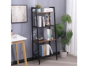4-Shelf Shelves Storage Unit Metal Multipurpose Light Indoor Storage Rack  With Leveling Feet ,Black(22 "x 13.6" x 54 ")
