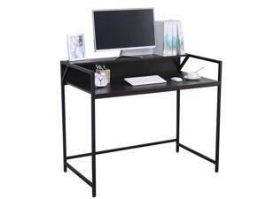 43" Computer Home Office Desk,  with Storage Shelf , Study Writing Table Modern Simple Style Space Saving Design
