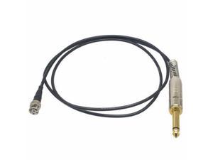 6.35mm 1/4" plug mono TS to mini BNC Q6 male SDI signal Extension Cable RG174 1FT
