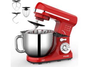 FIMEI Stand Mixer, 5.5 Qt Food Mixer, 6-Speed Tilt-Head Kitchen Mixer (Dough Hook and Beater with Ceramic Glaze, Whisk), Lower Noise, Anti-Slip (Red) FIMEI Stand Mixer, 5.5 Qt Food Mixer, 6-Speed Tilt-Head Kitchen Mixer (Dough Hook and Beater with Ceramic Glaze, Whisk), Lower Noise, Anti-Slip (Red)