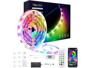 Led Strip Lights 50ft, EFOBO Smart Light Strips with App Control Remote, Music Sync 5050 RGB Color Changing Led Lights for Bedroom, Kitchen, Home Decoration Led Strip Lights 50ft, EFOBO Smart Light Strips with App Control Remote, Music Sync 5050 RGB Color Changing Led Lights for Bedroom, Kitchen, Home Decoration