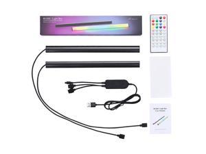 Smart Gaming Light Bar, 2 Pcs USB Powered RGB Under Monitor Ambient Lighting Lights with Static Dynamic Scene and Sync Music Modes