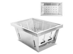 Stainless Steel Portable Charcoal Grill Foldable for Camping BBQ Barbecue Stove