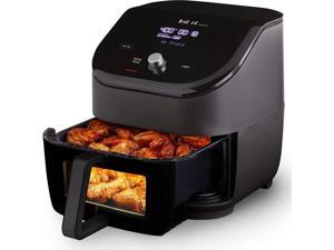 Instant Vortex Plus 6 Quart 6-in 1 Air Fryer with ClearCook Easy View Windows and EvenCrisp Technology, Air Fry, Roast, Broil, Bake, Reheat, Dehydrate, 1700W, Black