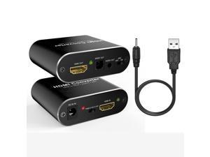 HDMI Audio Extractor - Kchibo 4K HDMI to HDMI Audio Splitter and Optical Toslink SPDIF + 3.5mm Stereo HDMI ARC Adapter Converter Support 3D ARC for PS4/3/ Pro/ Roku/ Bul-Ray
