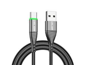 USB C Cable, [2-Pack, 3 ft] Type C Charger Premium Nylon USB Cable , USB A to Type C Charging Cable Fast Charge for Samsung Galaxy S10 S10+ / Note 8, LG V20 and Other USB C Charger (Black)