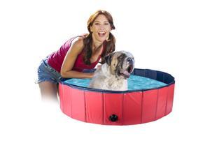 Sim Luxury Foldable Dog Pool - PVC Folding Dog Cat Bath Tub Puppy Swimming Shower Bathing, Garden Patio Bathroom Ideal for Pets Children Kid(160*30CM) Sim Luxury Foldable Dog Pool - PVC Folding Dog Cat Bath Tub Puppy Swimming Shower Bathing, Garden Patio Bathroom Ideal for Pets Children Kid(160*30CM)