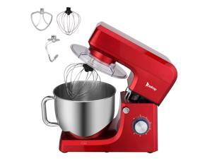 ZOKOP Stand Mixer (Electric Mixer for Everyday Use) 7.5-QT 660W 6-Speed Stand Mixer with Stainless Steel Mixing Bowl, Dough Hooks & Mixer Beaters for Dressings, Frosting, Meringues & More - Red ZOKOP Stand Mixer (Electric Mixer for Everyday Use) 7.5-QT 660W 6-Speed Stand Mixer with Stainless Steel Mixing Bowl, Dough Hooks & Mixer Beaters for Dressings, Frosting, Meringues & More - Red