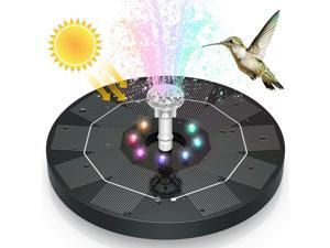 Birdbath, Solar Water Fountains with 3000mAh Battery 6 Nozzles, Solar Powered Fountain Pump Solar Fountain for Garden Birdbath Pond Pool Fish Tank Outdoor Birdbath, Solar Water Fountains with 3000mAh Battery 6 Nozzles, Solar Powered Fountain Pump Solar Fountain for Garden Birdbath Pond Pool Fish Tank Outdoor