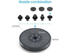 AISITIN 3W Solar Fountain with LED Light, Solar Water Pump with Floating-fixed Buckles and 7 Nozzles, Solar Powered Fountain Pump for Bird Bath, Garden, Outdoor, Pool and Pond AISITIN 3W Solar Fountain with LED Light, Solar Water Pump with Floating-fixed Buckles and 7 Nozzles, Solar Powered Fountain Pump for Bird Bath, Garden, Outdoor, Pool and Pond