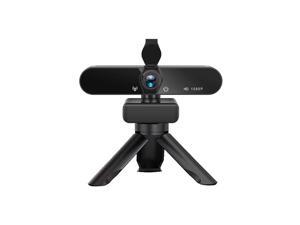HD 1080P Computer Camera, USB Webcam Driver-Free with Bracket