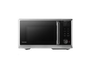 Toshiba 7-in-1 Countertop Microwave Oven with Air Fryer, Inverter Technology, Convection/Broil, Speedy Combi, Even Defrost, Humidity Sensor, 1.0 cu.ft, 1000W, Black, 47 Receipes with Air Fryer Basket