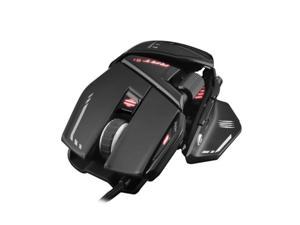 MAD CATZ RAT 8 Plus Gaming Mouse RAT8+, Pixart PMW3389 Optical Sensor, 16.8M RGB Lighting, Infrade LED, 16000DPI 400IPS, 50G Acceleration, 127/145g Weight, 2000MHz Report Rate