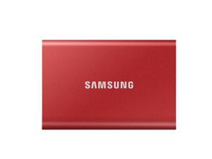 Samsung Portable External SSD T7 (MU-PC500R/WW), Red, USB3.2 Gen 2, 500GB
