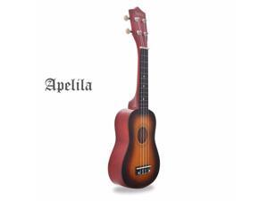 Apelila 21" Soprano Ukulele Acoustic Guitar Hawaii Music Instrument Beginner Sunburst Apelila 21" Soprano Ukulele Acoustic Guitar Hawaii Music Instrument Beginner Sunburst