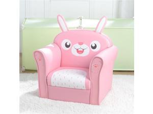 Children's Single Sofa Cute Series Rabbit Model American Standard Pu Pink