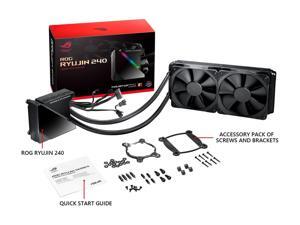 Asus Rog Ryujin II 240aio RGB liquid CPU Cooler 240mm radiator