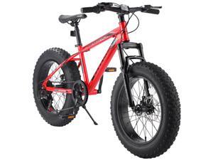 Elecony Nunu-T100 20 Inch Fat Tire Bike Boys Girls Shimano 7 Speed Mountain Bike, Dual Disc Brake Fat Tire Bicycle, High-carbon Steel Frame Front Suspension MTB Mountain Trail Bike Elecony Nunu-T100 20 Inch Fat Tire Bike Boys Girls Shimano 7 Speed Mountain Bike, Dual Disc Brake Fat Tire Bicycle, High-carbon Steel Frame Front Suspension MTB Mountain Trail Bike