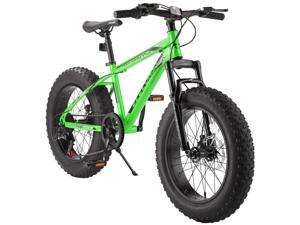 Elecony Nunu-T100 20 Inch Fat Tire Bike Boys Girls Shimano 7 Speed Mountain Bike, Dual Disc Brake Fat Tire Bicycle, High-carbon Steel Frame Front Suspension MTB Mountain Trail Bike Elecony Nunu-T100 20 Inch Fat Tire Bike Boys Girls Shimano 7 Speed Mountain Bike, Dual Disc Brake Fat Tire Bicycle, High-carbon Steel Frame Front Suspension MTB Mountain Trail Bike