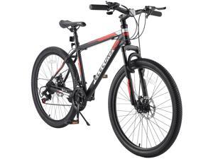 Elecony 26 Inch Wheels Mountain Bike,Shimano 21 Speeds With Mechanical Disc Brakes,High-Carbon Steel Frame, Suspension MTB Bikes Mountain Bicycle for Men And Women