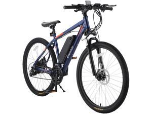 Elecony 27.5" Electric Bike, 350W City Commuter Electric Mountain Bicycle, 20MPH Adult Ebike with Removable 36V 10.4Ah Battery, Suspension Fork, Professional 21 Speed Gears, Black/Blue Elecony 27.5" Electric Bike, 350W City Commuter Electric Mountain Bicycle, 20MPH Adult Ebike with Removable 36V 10.4Ah Battery, Suspension Fork, Professional 21 Speed Gears, Black/Blue