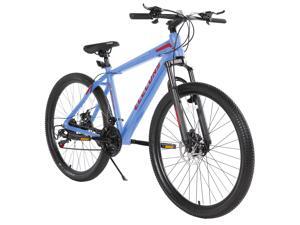 Elecony 27.5" Mountain Bike, Shimano Drivetrain, Aluminum Frame,21 Speed with Safer Mechanical Disc Brake, Front Suspension Anti-Slip Bicycle