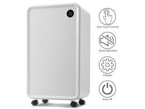 30-Pint Dehumidifier, 3,000 Sq. Ft. Dehumidifier with 2L Water Tank, Auto or Manual Drain for Medium to Large Rooms and Basements
