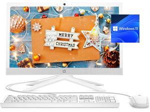 [Windows 11 Home] HP Newest All-in-One Desktop | 20.7" Full HD Screen | AMD 3020e Processor | 16GB RAM | 512GB SSD Storage | Webcam | Adjustable Screen | Snow White