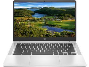 2022 Newest HP Chromebook Laptop, 14" HD 60Hz micro edge anti-glare screen, AMD 3015Ce, 4GB RAM, 32GB eMMC, Webcam, WiFi, Bluetooth, Chrome OS, Fast Charge, Mineral silver