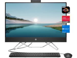 2022 Newest HP All-in-One Desktop, 27" FHD IPS Display, AMD Ryzen 7 5700U 8-core Processor, 16GB DDR4 RAM, 512GB PCIe SSD, Wi-Fi, HDMI, Webcam, Wired Keyboard&Mouse, Windows 11 Home, Black