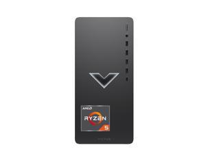 HP Victus Gaming Tower Desktop AMD Ryzen 5 5600G Processo AMD Radeon RX 6400 16GB RAM 512GB SSD WiFi RJ45 HDMI Display Port Windows 11 Home Wired KB  Mouse Black