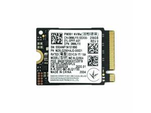 Samsung PM991 Internal SSD, 256GB PCIe Gen3 x4 NVMe Solid State Drive, M.2 2230 M Key, Speeds up to 2000 MB/s read and 1000 MB/s write, OEM Package