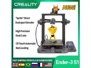Creality Ender 3 S1 3D Printer Advanced 32 Bit Mute Mainboard CR Touch AutoLeveling Direct Extruder Super Magnetic Spring Steel Print Bed Print Size 86x86x106 inch for PLATPUABSPETG