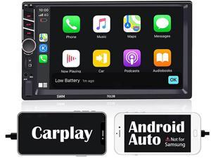Binize Double Din Car Stereo with Apple CarPlay & Android Auto 7 Inch Touchscreen Car Radio Head Unit with Mirrorlink,Bluetooth,AM,FM,Rear View Input,Steering Wheel Control,USB/Remote