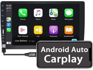 Binize Car Stereo Radio Compatible with Apple Carplay Android Auto 9 Inch Single Din Touch Screen Multimedia MP5 Player Head Unit Support FM,AM,Bluetooth,reversing Image Input, Steering Wheel Control