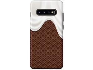Galaxy S10+ Mens Womens Graphic Phone CaseIce Cream Biscuit Style Case