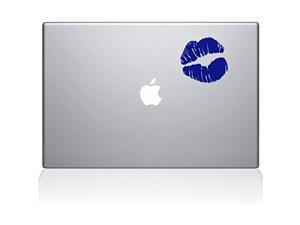Kissy Lips Macbook Vinyl Sticker  13 Macbook Air  Dark Blue 1114Mac13ADb