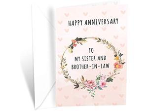 Anniversary Card Sister And Brother In Law