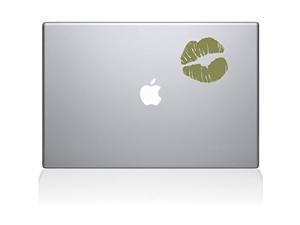 Kissy Lips Macbook Vinyl Sticker  13 Macbook Pro 2015  Older  Gold 1114Mac13PG