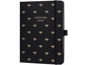 Password Book With Alphabetical Tabs - Portable Password Keeper And Organizer For Internet Login & Website & Username & Password, Password Notebook Keeper For Home Or Office, 6" X 7.8", 96 Pages