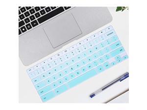 Keyboard Cover Skin Compatible With 11.6 Inch Samsung Chromebook 3 4 Xe501c13 Xe500c13 Xe310xba,Samsung Chromebook 2 Xe500c12, 12.2 Samsung Chromebook Plus V2 2-In-1 Xe520qab(Ombre Hot Blue)