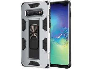Samsung Galaxy S10 Plus Case Samsung Galaxy S10 Case Military Grade BuiltIn Kickstand Case Holder Armor Heavy Duty Shockproof Cover Protective For Samsung Galaxy S10 Plus Phone Case Sliver