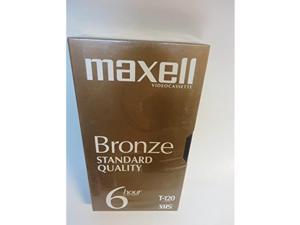 Maxell 214150 T120GX/8PK VHS Cassette Standard Grade T-120 8 Pack 6 Hour 