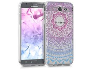 Clear Case Compatible With Samsung Galaxy J3 2017 / J3 Prime / J3 EmergePhone Case Soft Tpu CoverIndian Sun Blue/Dark Pink/Transparent