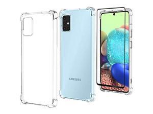 Woskko Magnetic Case compatible Galaxy A71 5G Case For Galaxy A71 4G, Black 360° Full Body Transparent Tempered Glass with Magnetic Adsorption Metal Bumper Case Cover for Samsung Galaxy A71 5G 2020 