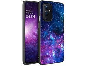 Oneplus 9 Case 5G, Slim Fit Glow In The Dark Hybrid Hard Pc Soft Tpu Bumper Drop Proof Protective Girls Women Boys Men Phone Case Cover For Oneplus 9 2021 (6.55 Inch), Nebula/Galaxy